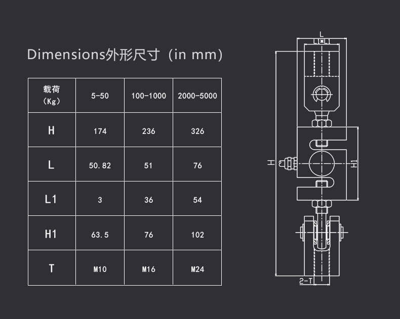 Hook type pull type S-type weighing module Lijing 101m hoisting module hopper/material tank/ingredient weighing module