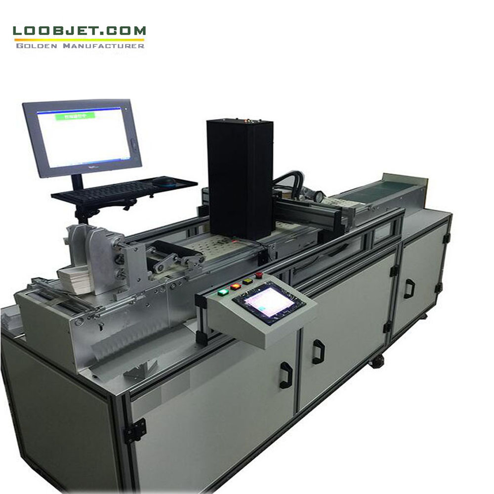 Loubo anti-counterfeiting invisible code inkjet printer fluorescent blue/red inkjet equipment UV varnish inkjet system