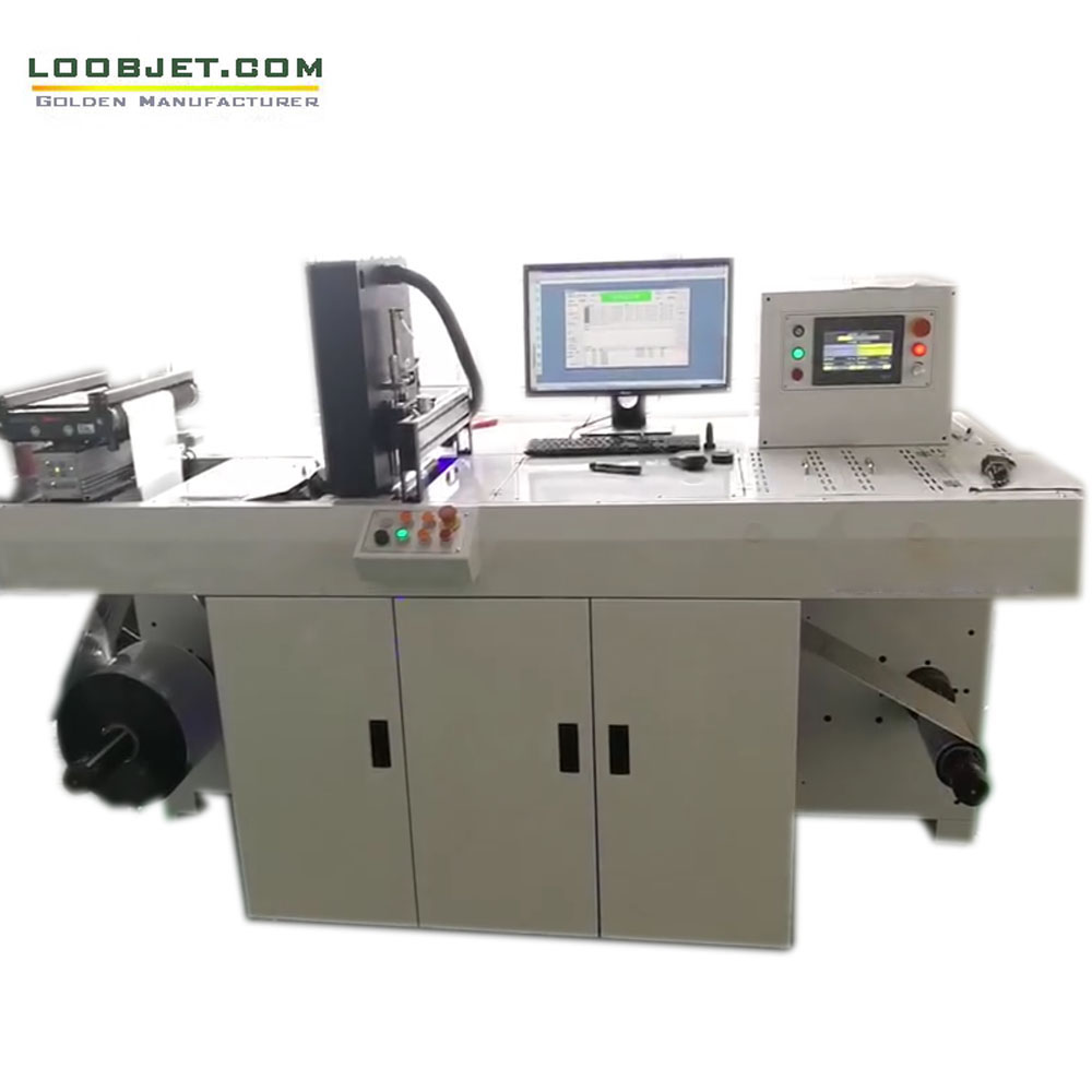 Variable data label printing machine Digital printing system economical monochrome label inkjet printer