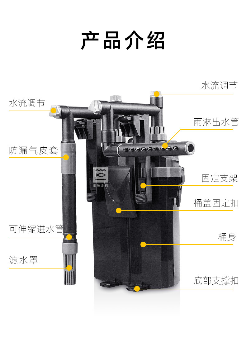 外置鱼缸过滤桶安装图图片