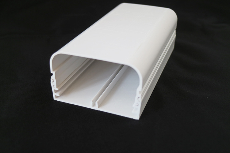 厂家供应pvc阻燃线槽板 家用装潢墙壁矩形线管 pvc行线槽现货