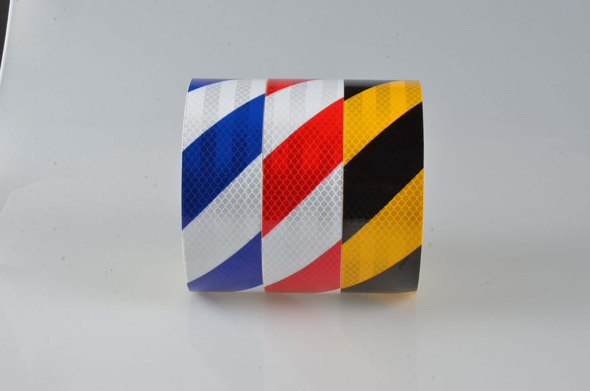 斜纹双色反光车贴 条形车身反光胶带 安全警示反光贴