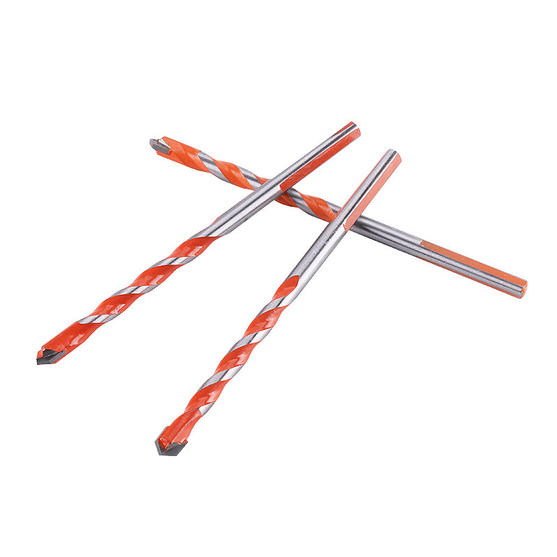 硬质合金瓷砖玻璃陶瓷三角钻头6mm打孔套装霸王钻头麻花三角钻