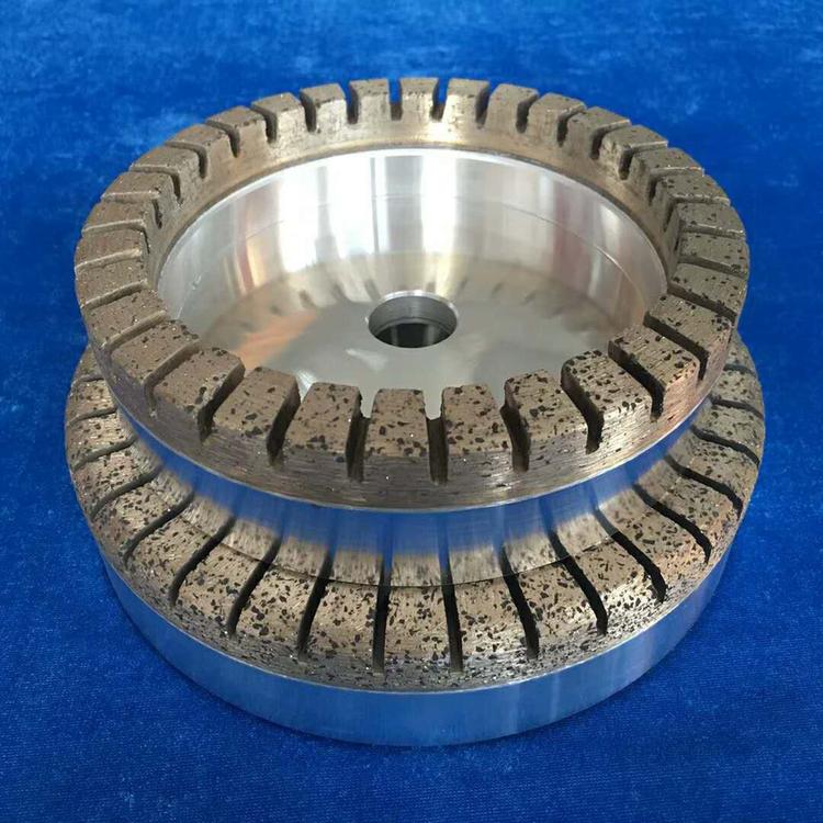 Glass edging machine grinding wheels for Kemei bronze sintered diamond grinding wheel cup type toothed full gear brake pads