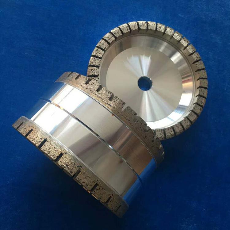 Glass edging machine grinding wheels for Kemei bronze sintered diamond grinding wheel cup type toothed full gear brake pads