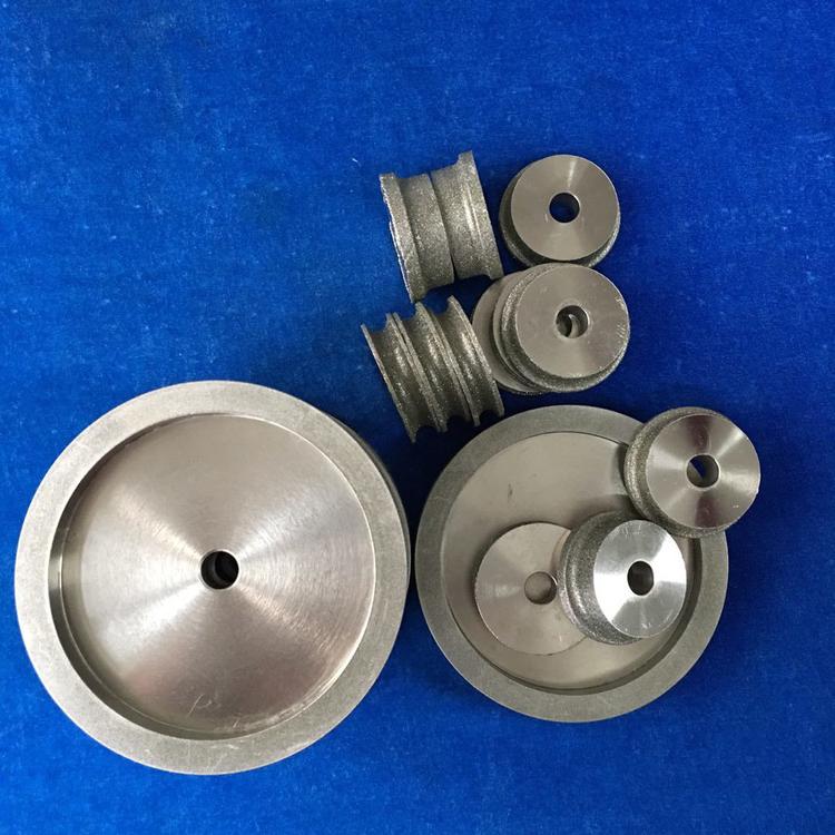 Electroplated CBN grinding wheel for camshaft steel parts polishing, parallel reinforced rough grinding wheel customization