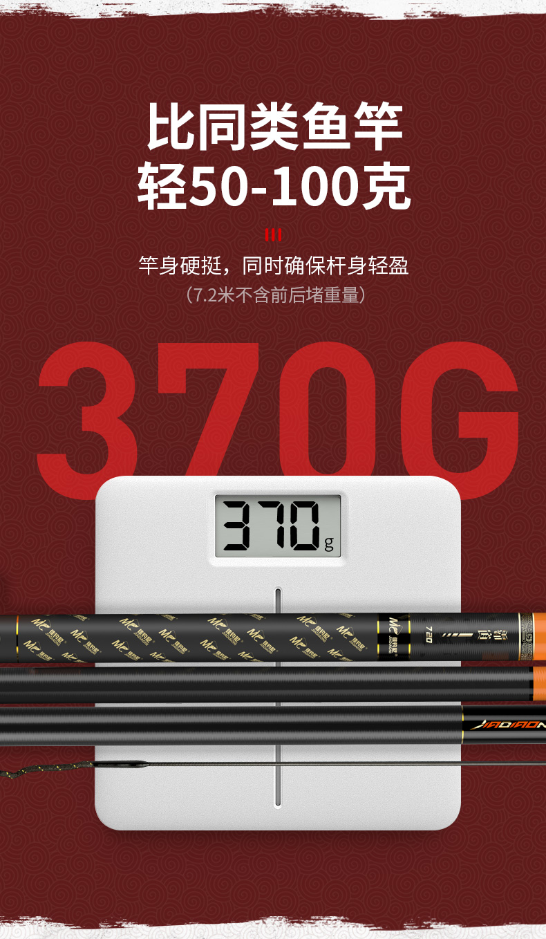 佳钓尼伏魔霸道巨物大物杆青鲟鱼竿超轻超硬正品鲢鳙台钓鱼竿手杆