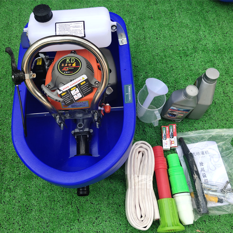 绿田船式喷灌机大功率水泵农用自吸浮式抽水机船仔机农业浇菜机