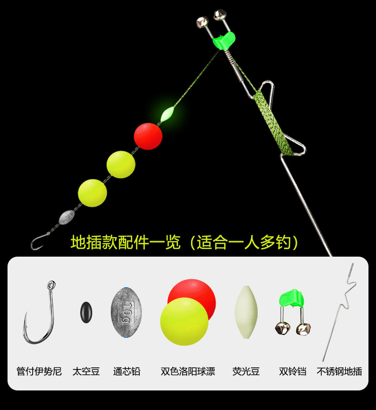 路亚浮钓草鱼线组手工钓鱼神器子线洛阳球球钓专用线套装绑好浮漂