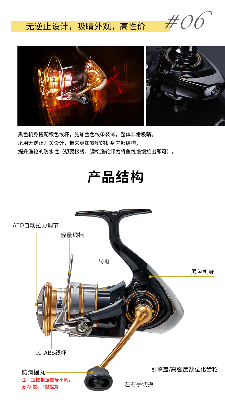 daiwa达亿瓦 20新款 crossfire lt 纺车轮远投轮金属线杯路亚渔轮
