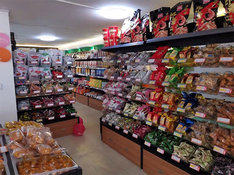 超市散称散装休闲食品架便利店零食货架展示架批发小吃糖果置物架