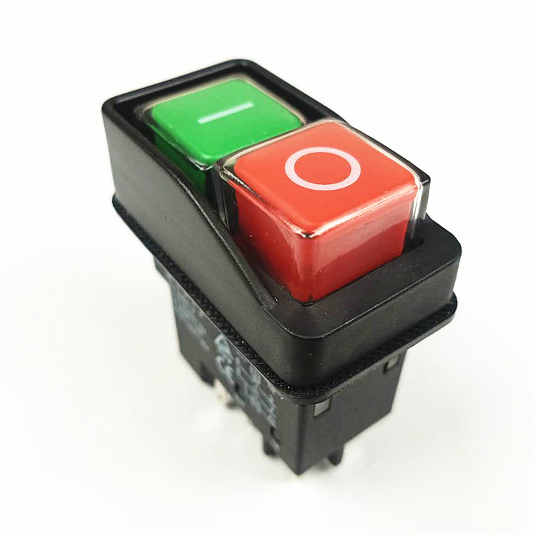 小型搅拌机红绿开关dkld防水开关五脚电磁开关dz-6启动停止按钮