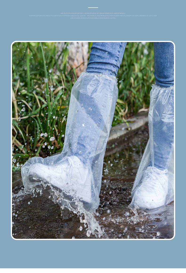 一次性雨鞋鞋套下雨天防水防滑透明脚套室外塑料加厚耐磨防雨神器