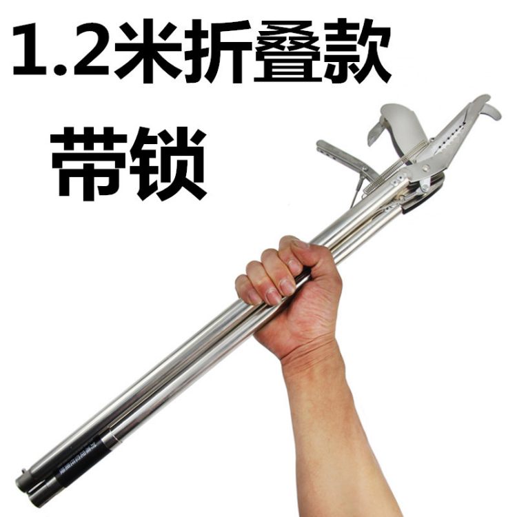 抓黄鳝不锈钢泥鳅钳子加长夹子防滑工具折叠专用神器鳝鱼防脱加厚