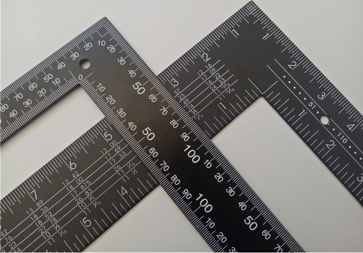 多功能黑色直角尺角度尺量角器90度木工拐尺子200*300 400*600mm
