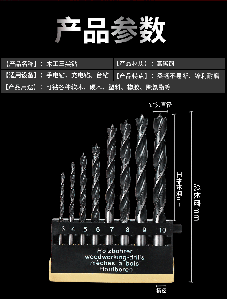 钻头颜色代表用途图片