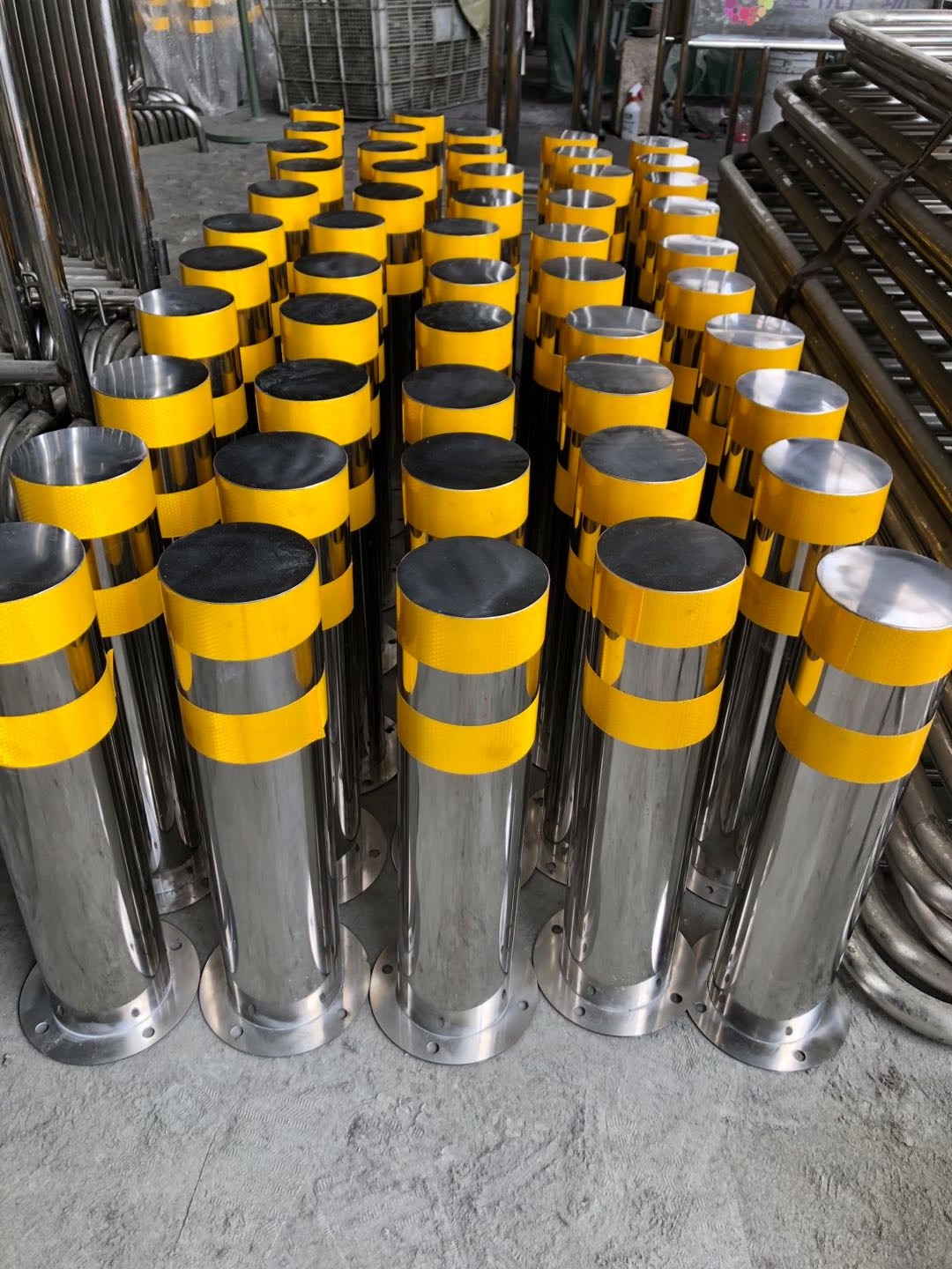 304不锈钢警示柱活动桩可移动路障固定防撞停车隔离车挡升降立柱