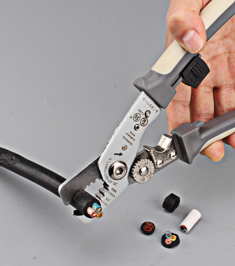 电缆剪多功能剥线钳8寸电线福冈钳子电工电揽断线缆线钳剪刀