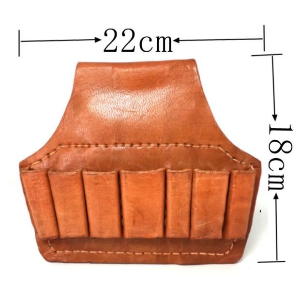 瑕疵品头层牛皮电工工具腰包五联7联电工嵌套皮电工包维修电工袋