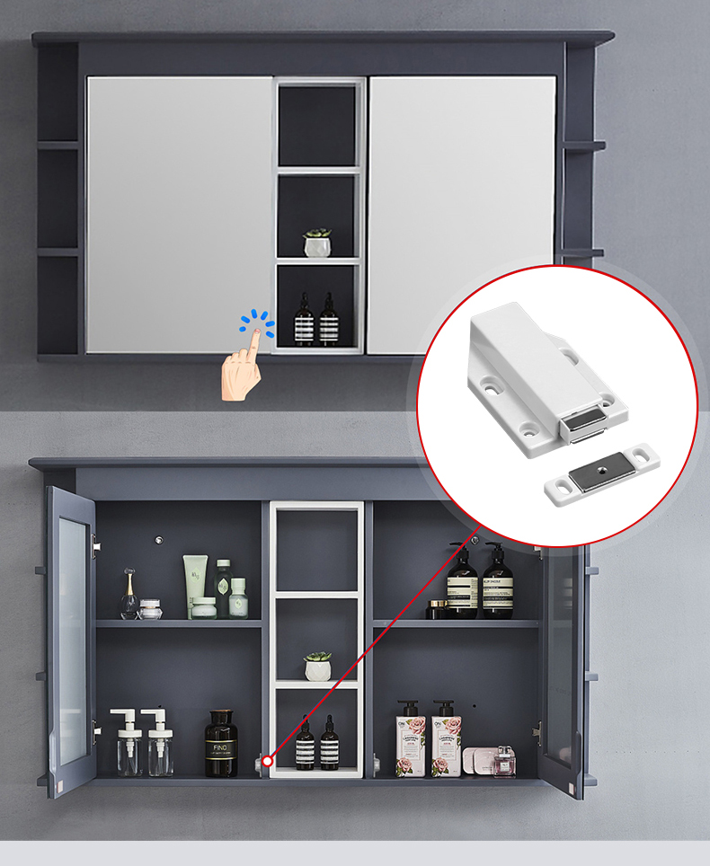 衣柜门反弹器磁碰隐形门弹跳器外开门吸强磁碰珠柜们反弹器按压式
