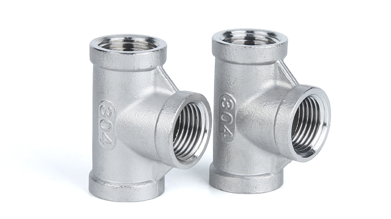 不锈钢三通/304不锈钢内丝三通/内螺纹三通/2分3分4分6分1寸2寸