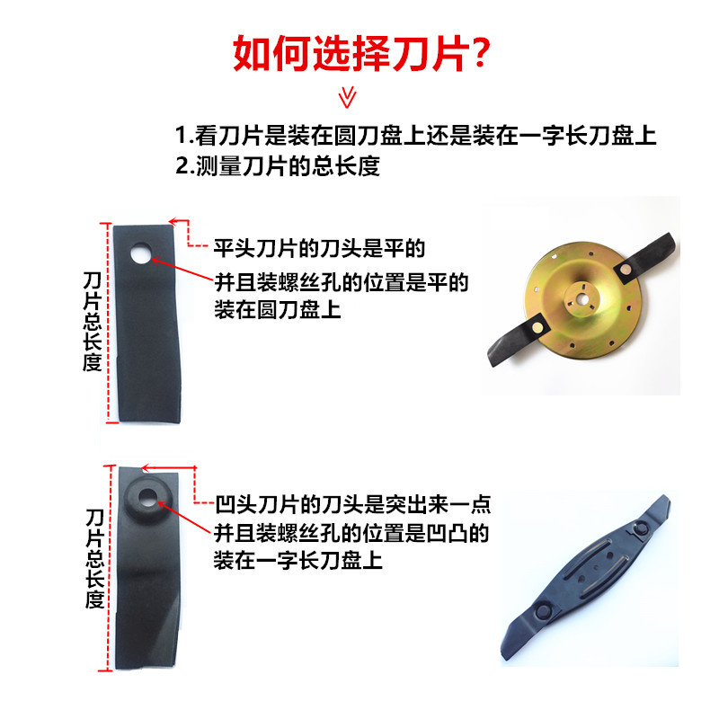 割草机刀片gxv160草坪机甩刀片hrj196/216加厚甩刀片平头凹头刀片