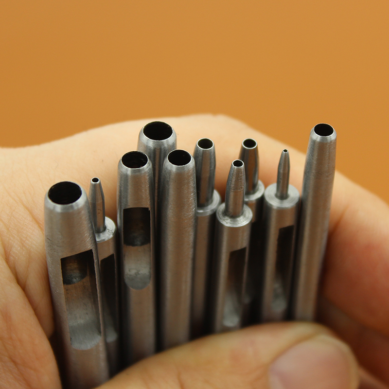 0mm十支套装皮带冲腰带打孔器空心圆冲子diy皮艺工具包邮