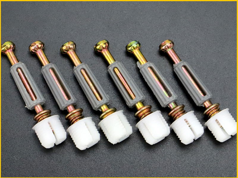 4瓣快装三合一连接件加厚偏心轮螺母组装衣橱柜连接办公家具配件