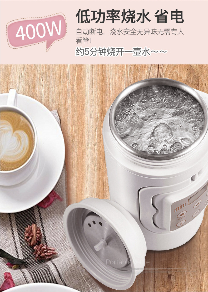 多功能养生杯电炖煮粥杯电热水壶小型便携式烧水杯旅行熬煮粥神器