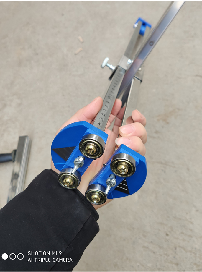 石膏板切割神器不锈钢滚轮式高精度划无尘专用折叠裁板器手推工具