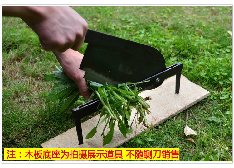 t铡刀家用切草刀侧刀小型手动扎刀玉米桔秆老式锻打锰钢铡草刀