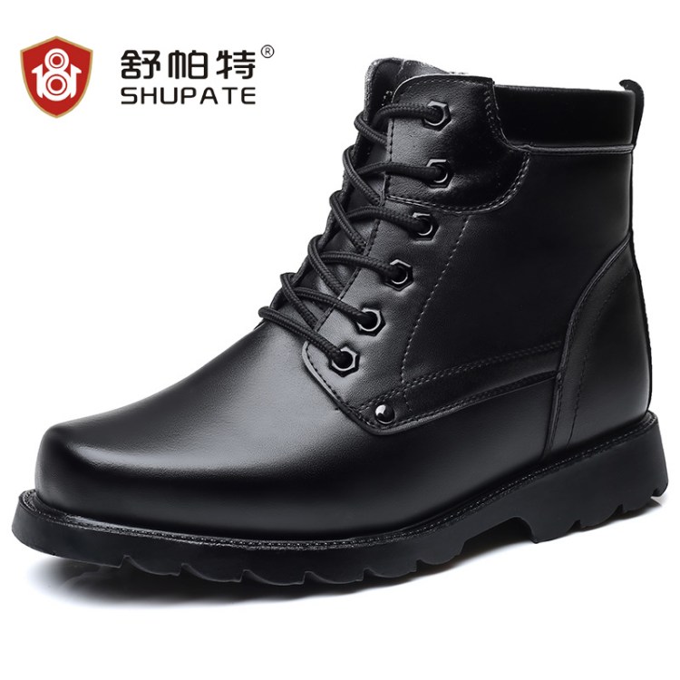 马丁靴男冬季加绒保暖加厚军勾皮靴真皮男士皮鞋雪地靴东北大棉鞋