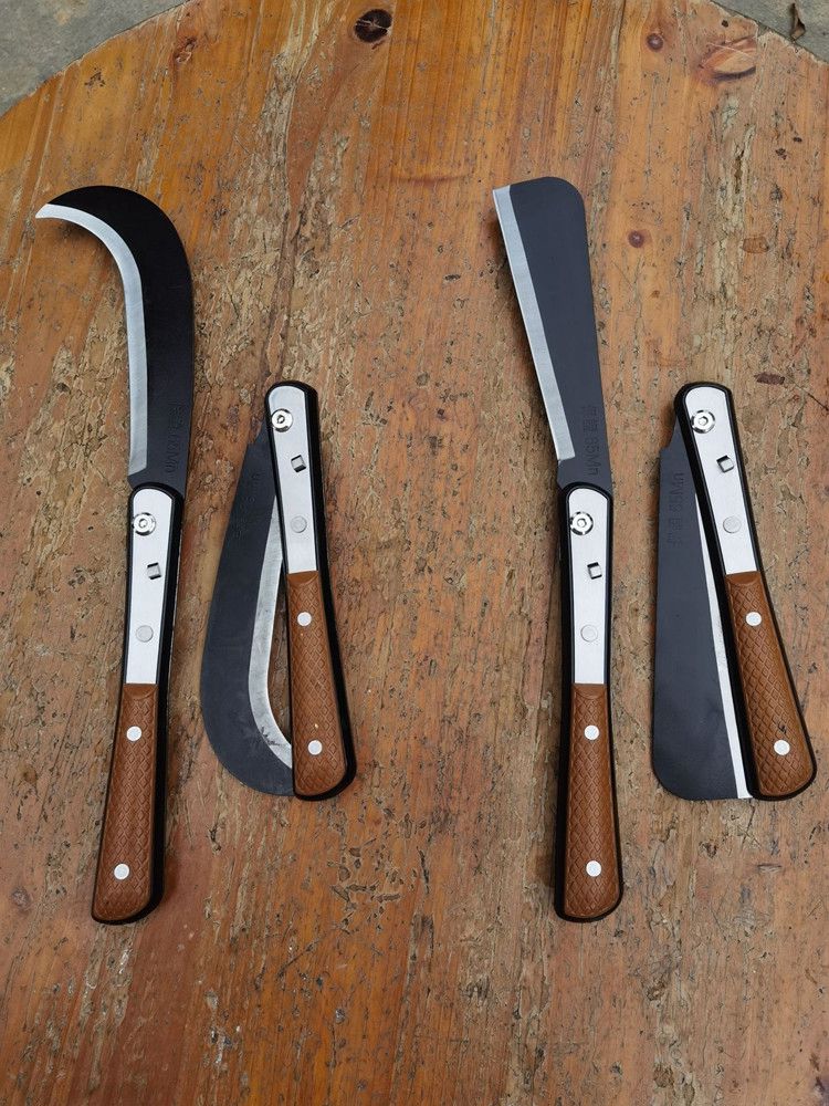 折叠柴刀特殊钢割草户外便携丛林砍材刀家用手工锰钢钓鱼专用镰刀