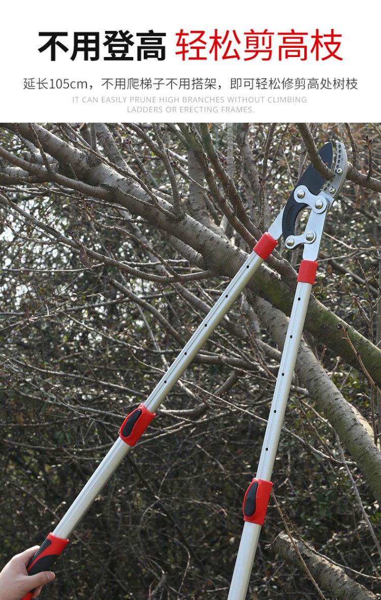 果树修剪树枝剪刀大力剪园林伸缩粗枝剪家用修枝大剪刀园艺工具强