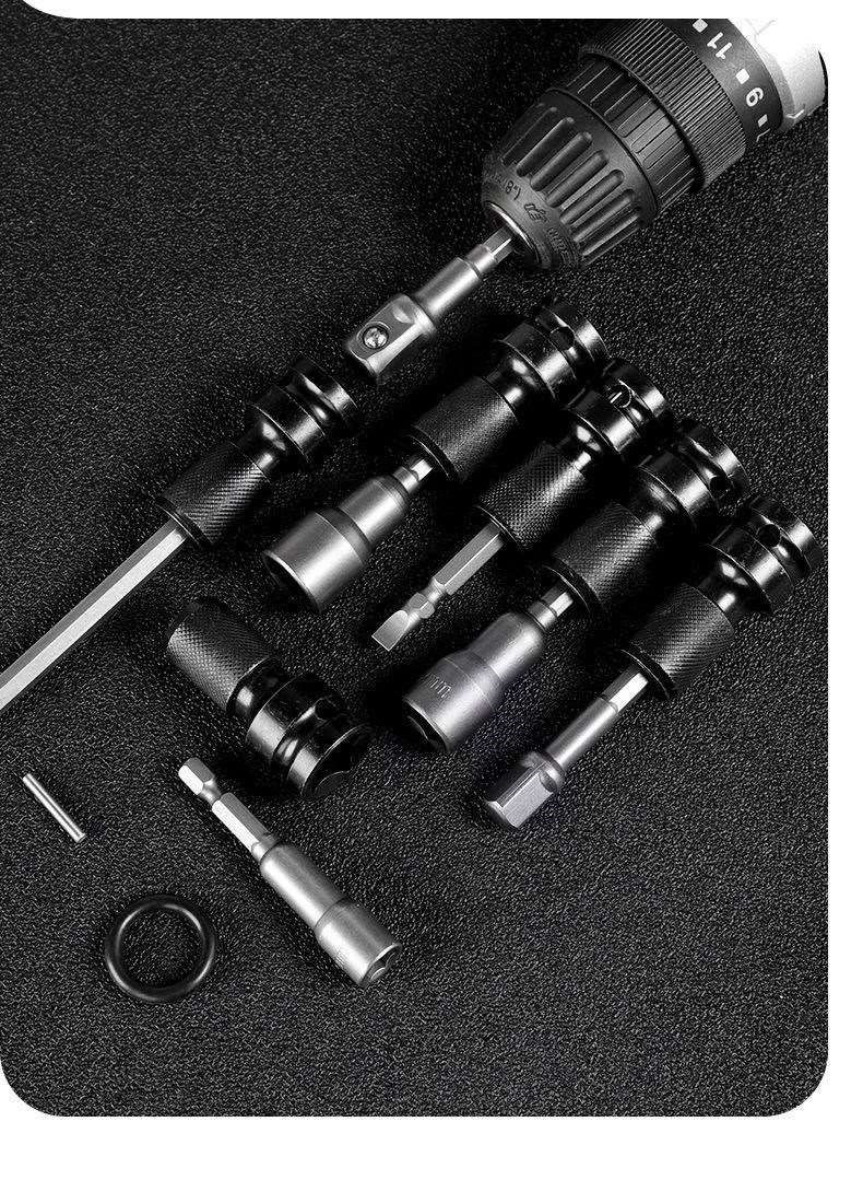 电动扳手内六角转换头1/2转1/4批头套筒转接头通用伸缩弹套转接头