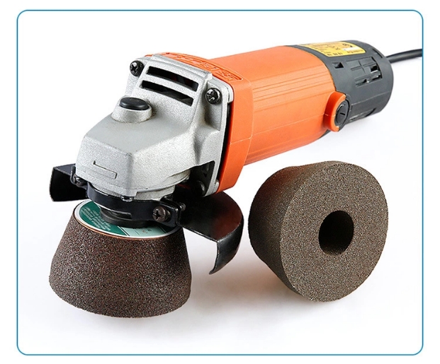 石材砂轮喇叭型花岗岩打磨抛光修边陶瓷磨片绿碳化硅角磨机打磨头