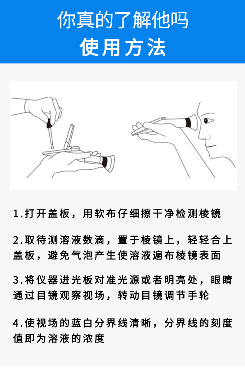 光学酒精计酒精浓度计酒度计电子乙醇酒精浓度测量仪0-80白酒酒表