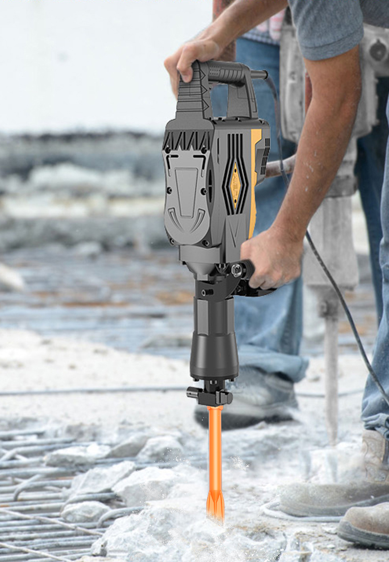 大型钻头115大功率电镐65镐头95尖凿扁凿冲击混凝土凿子重型镐尖