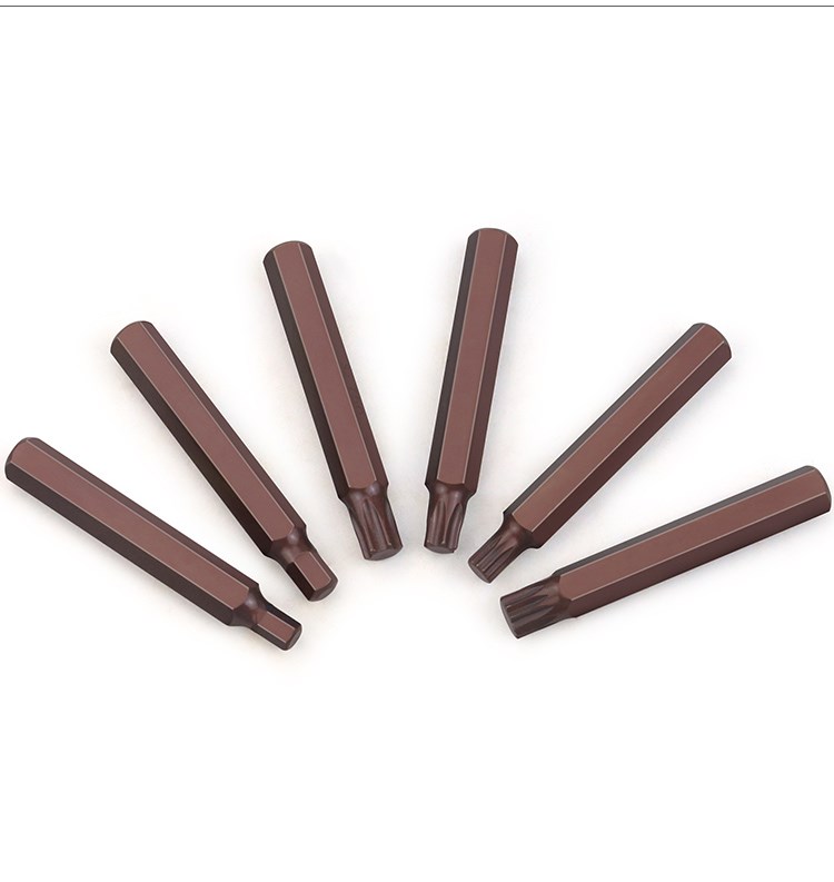 新款六角梅花批头12旋具批头花型内十二角套筒扳手星匙单支花键t4