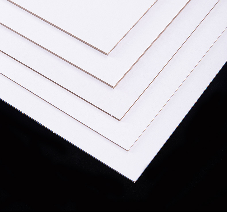 双面白板纸硬纸板白卡纸1.0毫米至3.0mm厚标书精装书diy封面包邮