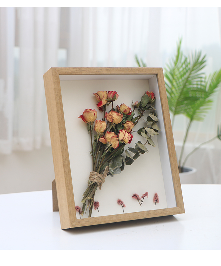 相框摆台立体中空3cm6 7 8寸diy手工标本框植物干花保存画框框架