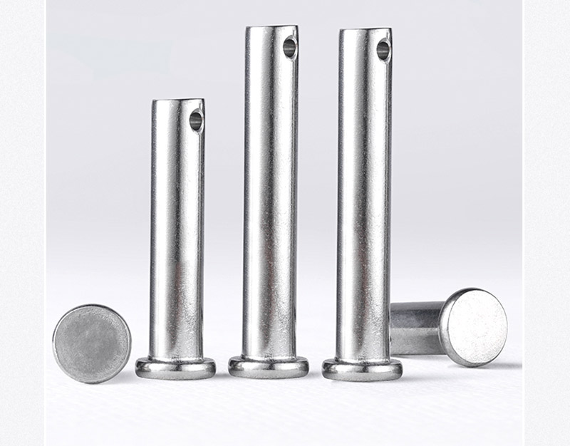 304不锈钢销轴gb882平头带孔圆柱销定位销销钉m3m4m5m6m8m10m12