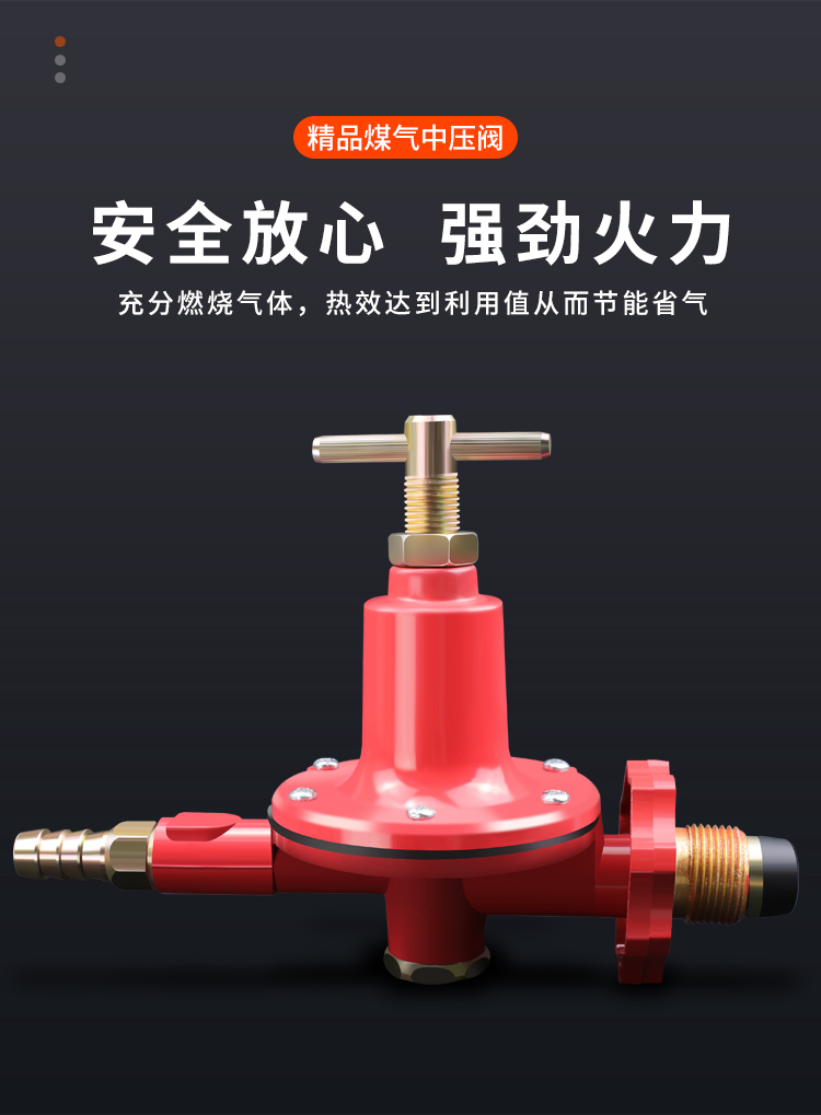 商用猛火灶调压器减压阀门可调节 防爆液化气中压阀 煤气罐高压阀