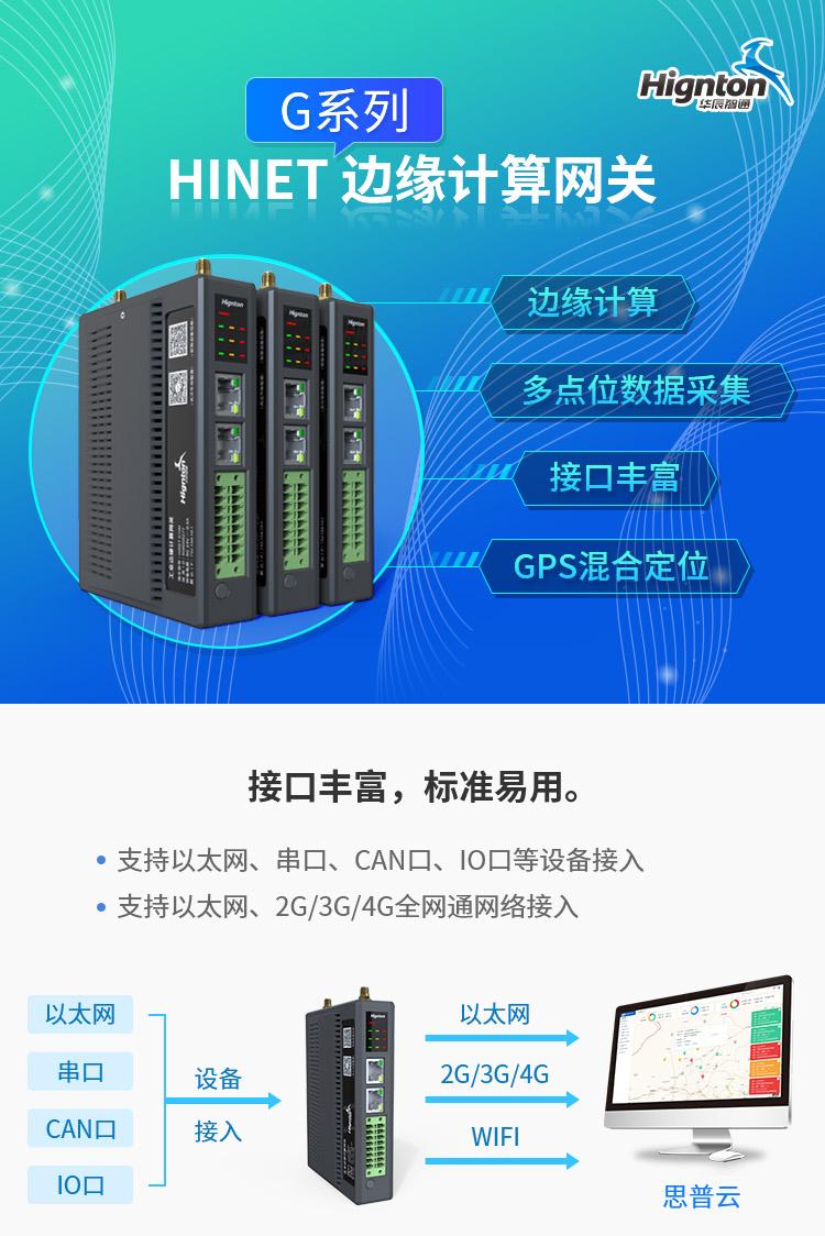 Edge computing gateway plc data acquisition remote diagnosis maintenance automation equipment Huachen Zhitong