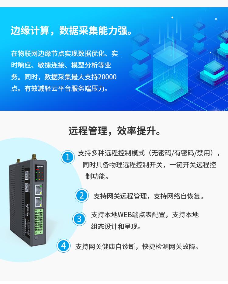 Edge computing gateway plc data acquisition remote diagnosis maintenance automation equipment Huachen Zhitong