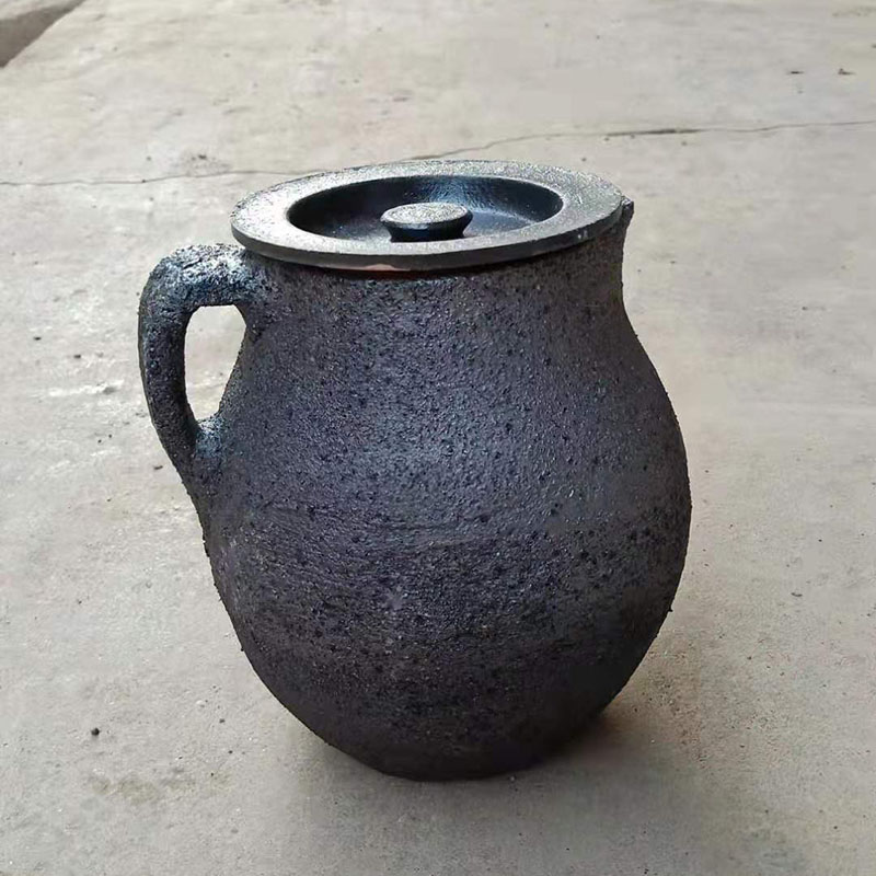 传统老式土罐煎药砂罐煮药黑砂锅有盖土沙药罐子中药壶老式煮茶器