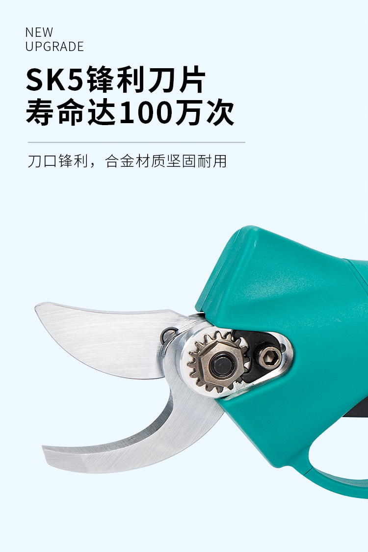 大艺充电式锂电修枝剪刀果树电剪刀剪树枝电动手剪电剪子强力剪枝