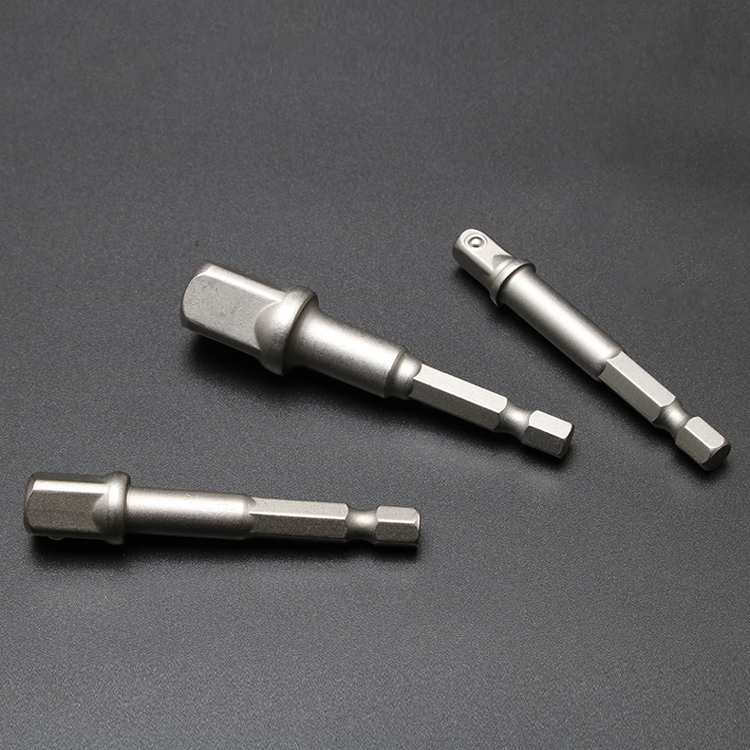 手电钻套筒转换头转接头四方电动扳手套头六角柄批头连接杆工具