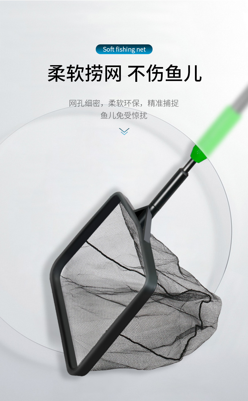 鱼缸刷水族箱清洁工具伸缩刮藻刀长柄刷清洗神器鱼缸擦草缸玻璃擦