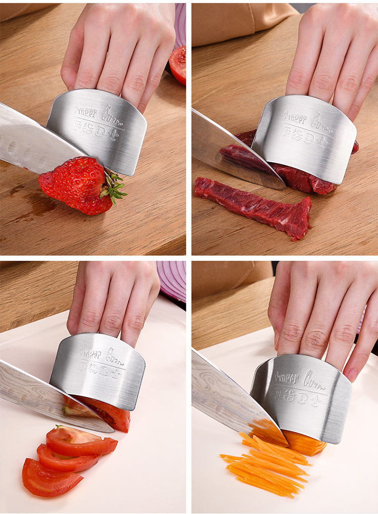 不锈钢护指器切菜护手器保护手指套卫士厨房切肉护指套防切手神器